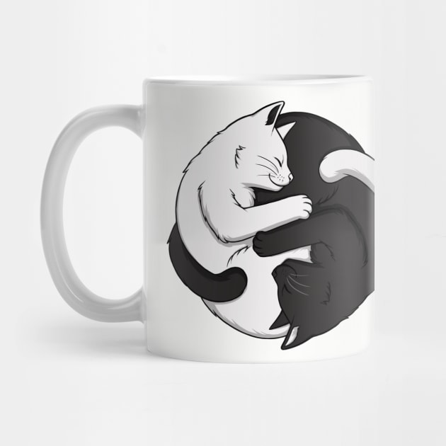 Yin Yang Cats by MaryCapaldi